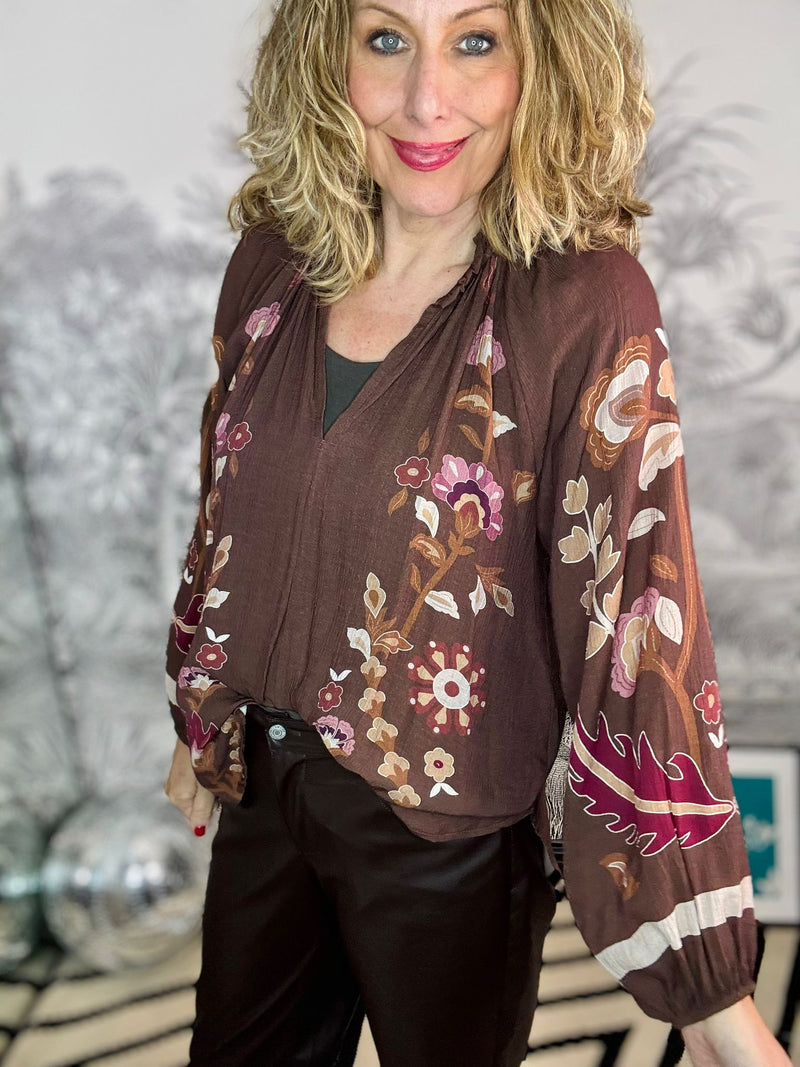 Marigold Floral Blouse