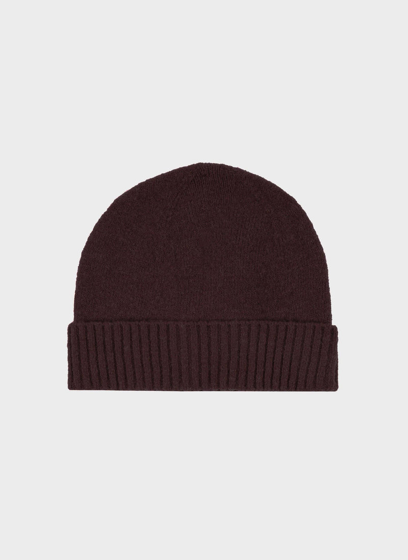 Fanny Beanie Hat in Chocolate Brown
