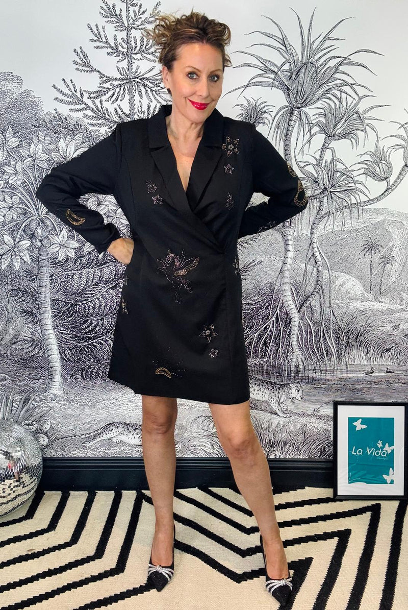 Miley Embellished Blazer Mini Dress