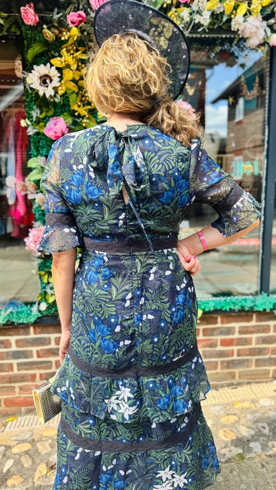 Jemima High Neck Midi Dress