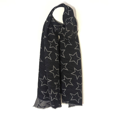 Tushar Star Plisse Winter Scarf