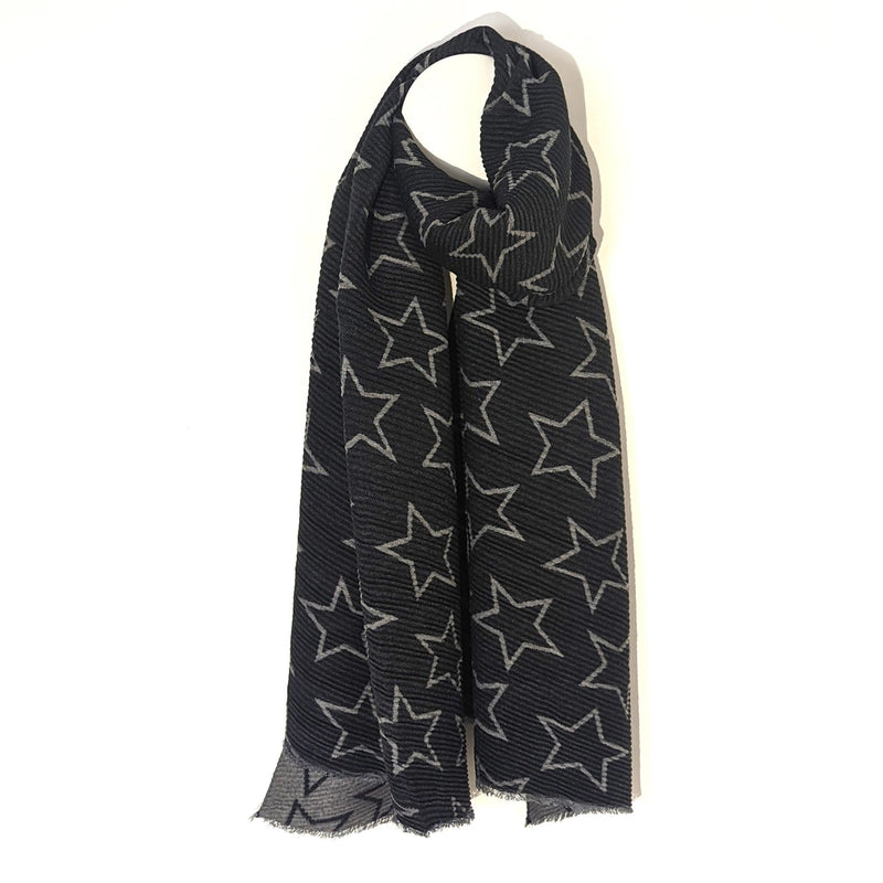 Tushar Star Plisse Winter Scarf