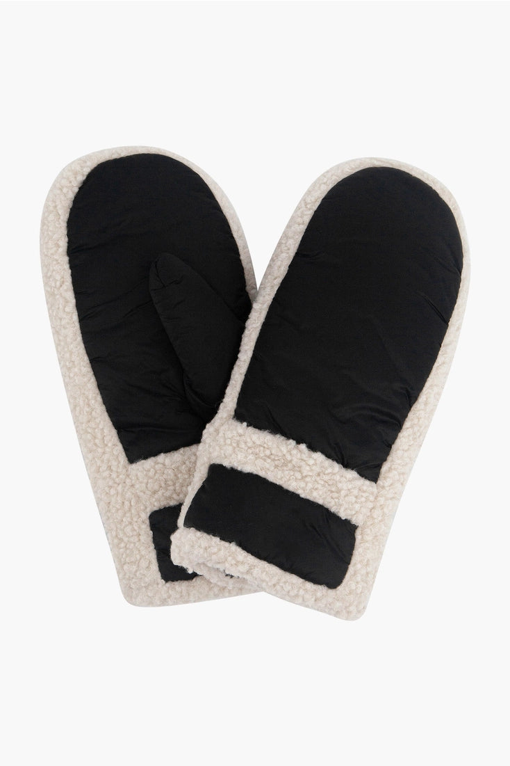 Orla Fleece Lined Borg & Nylon Mittens