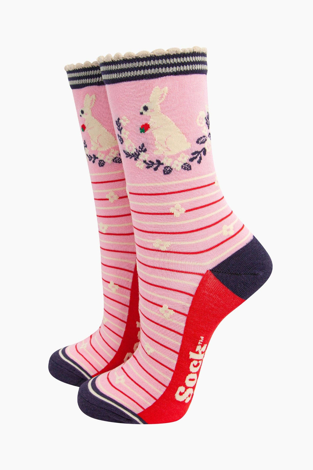 Pink Bunny Wreath Women&