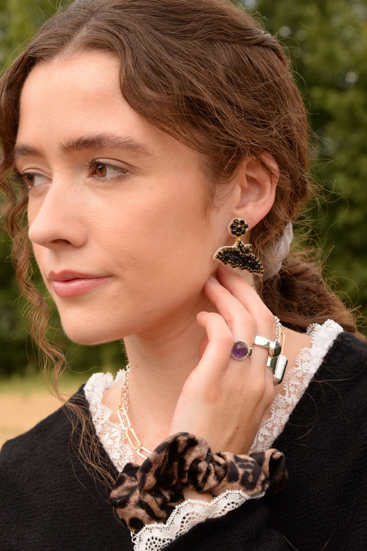 Flying Bat Earrings