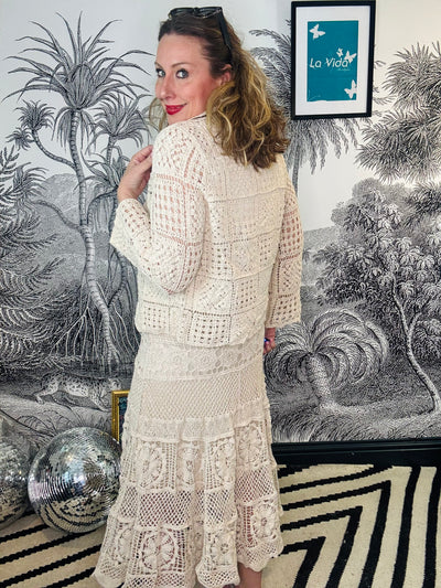 Carla Crochet Midi Skirt