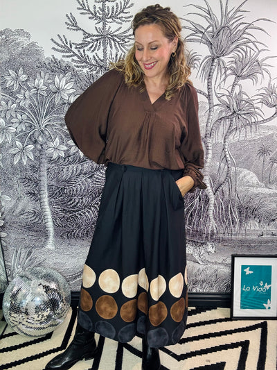 Paris Giant Polka Dot Skirt