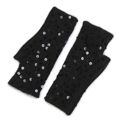 Sequin Fingerless Gloves