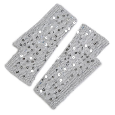 Sequin Fingerless Gloves