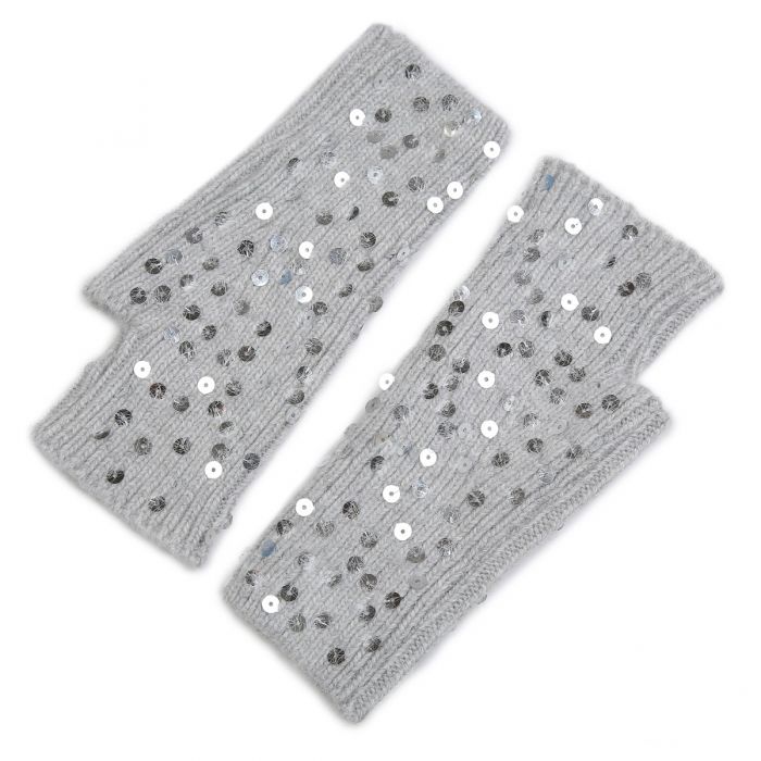Sequin Fingerless Gloves