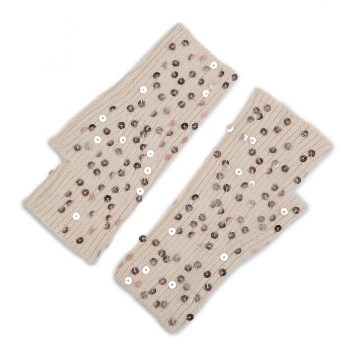 Sequin Fingerless Gloves