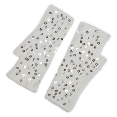 Sequin Fingerless Gloves