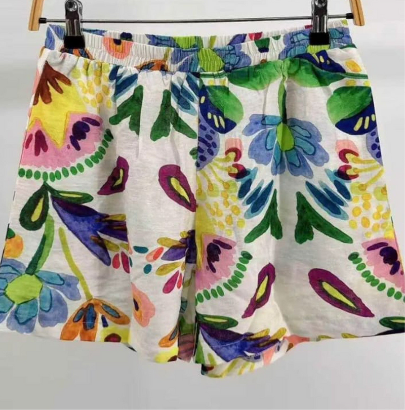 Maddie Floral Fiesta Shorts