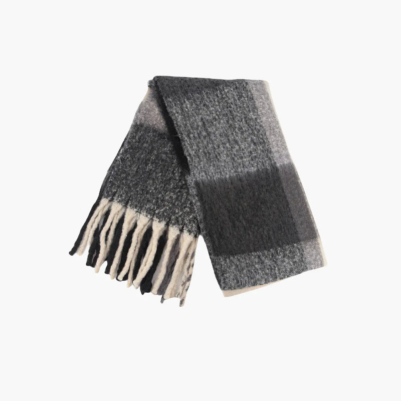 Yara Heavyweight Block Check Scarf