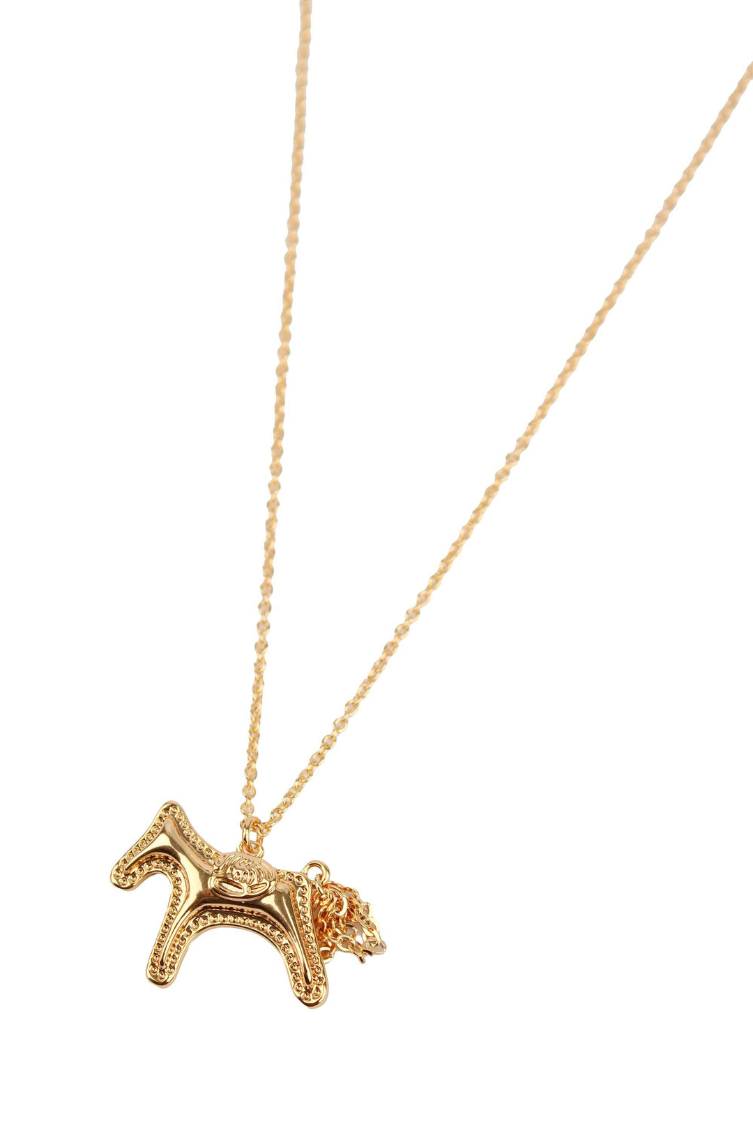 GOLD HORSE CHARM GOLD NECKLACE