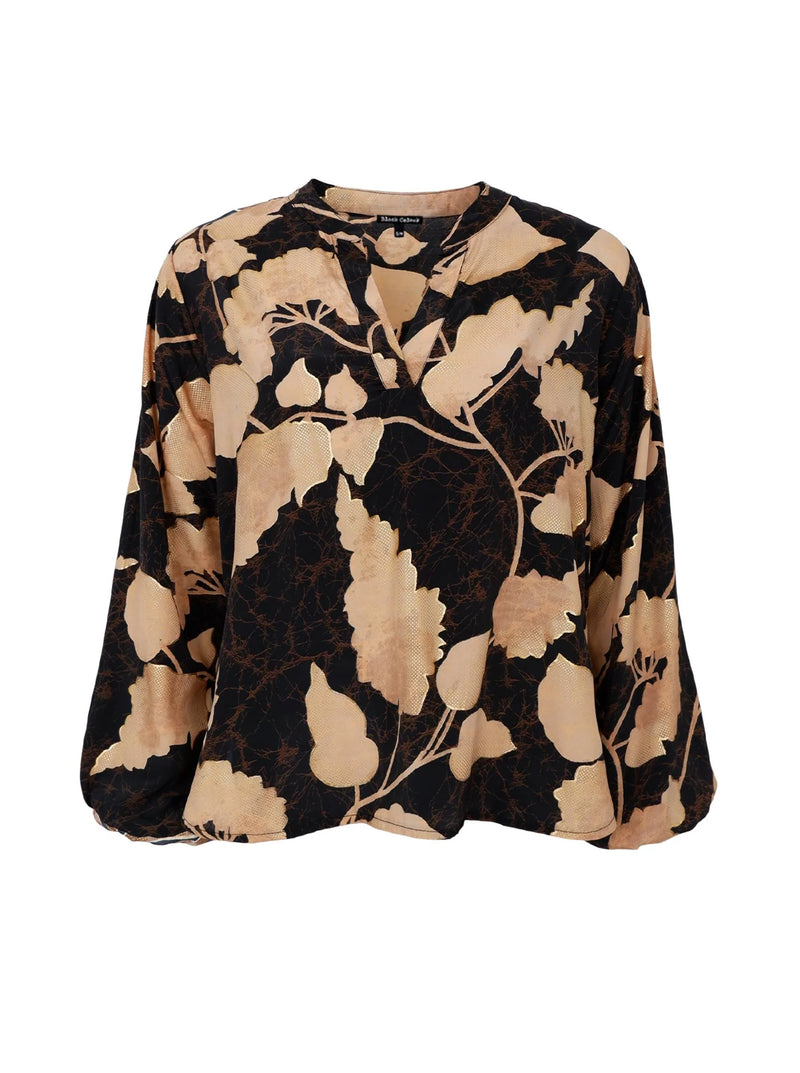 Luna Blouse in Fall Leaf