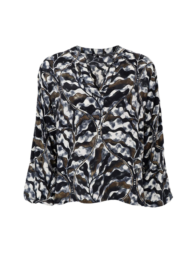 Luna Blouse in Graphite Decor