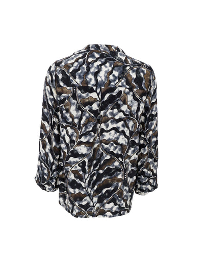 Luna Blouse in Graphite Decor