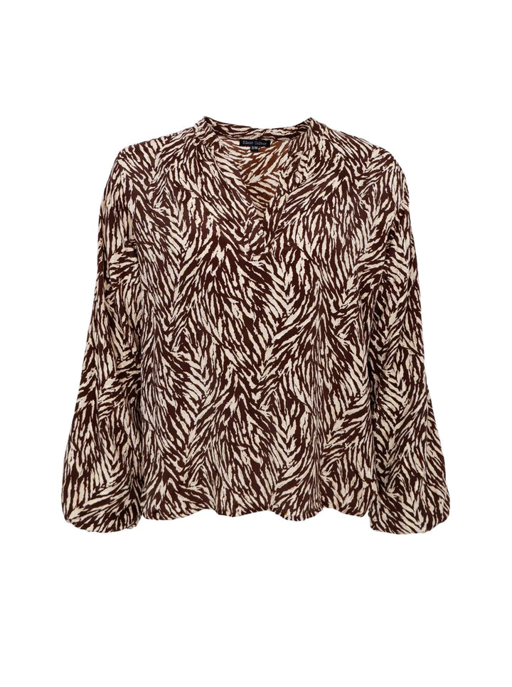 Luna blouse in Golden Toffee Print