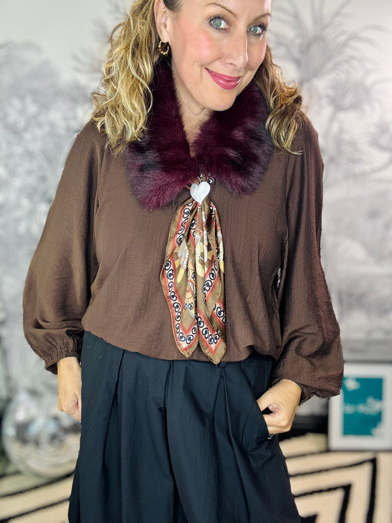 Ozara Faux Fur Collar & Scarf