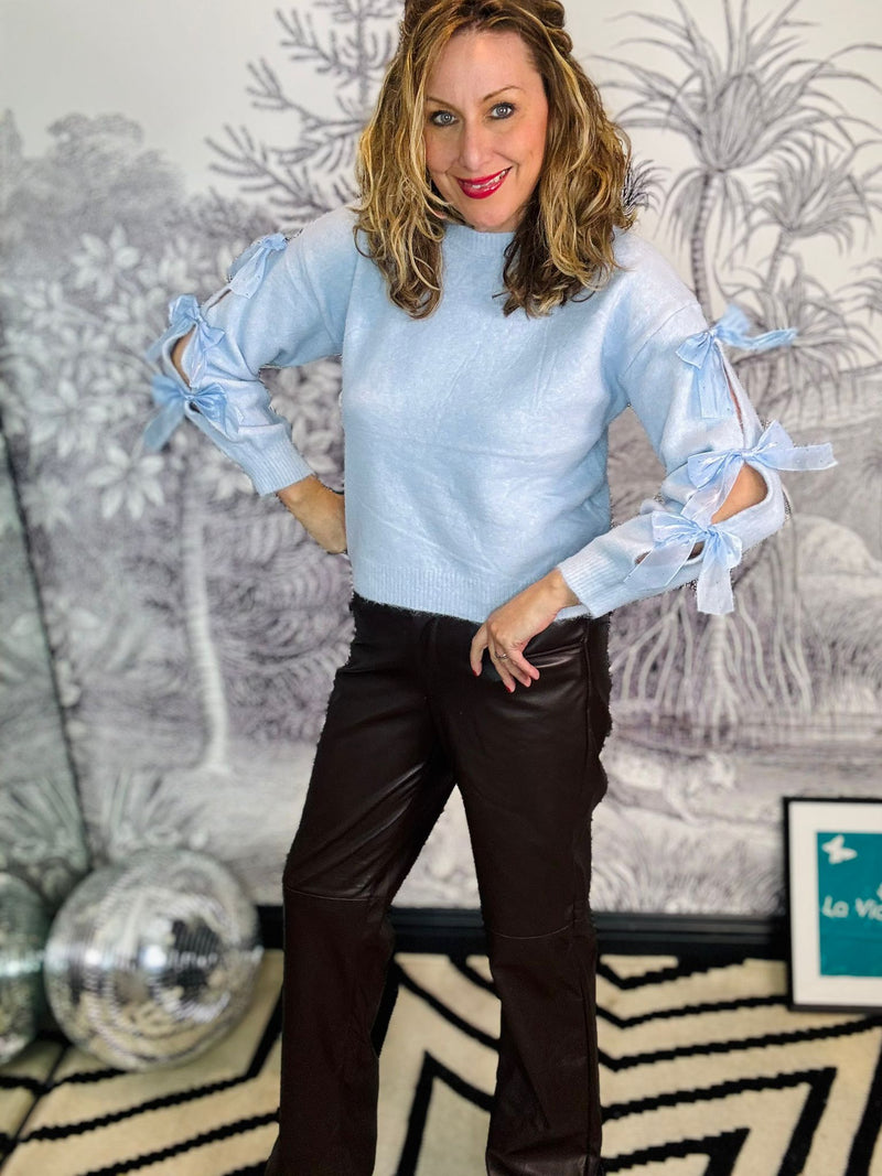 Coco Bow Sleeve Jumper