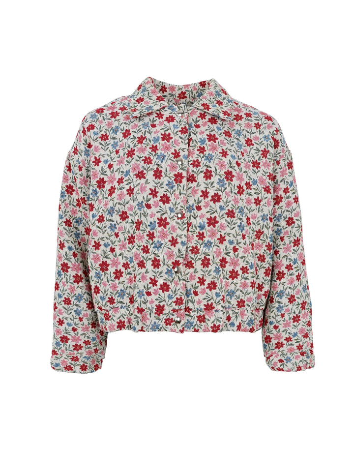 Fairy Rose Bomber Jacket in Summer Floral