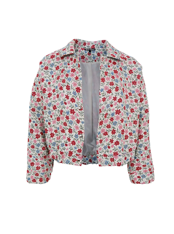 Fairy Rose Bomber Jacket in Summer Floral