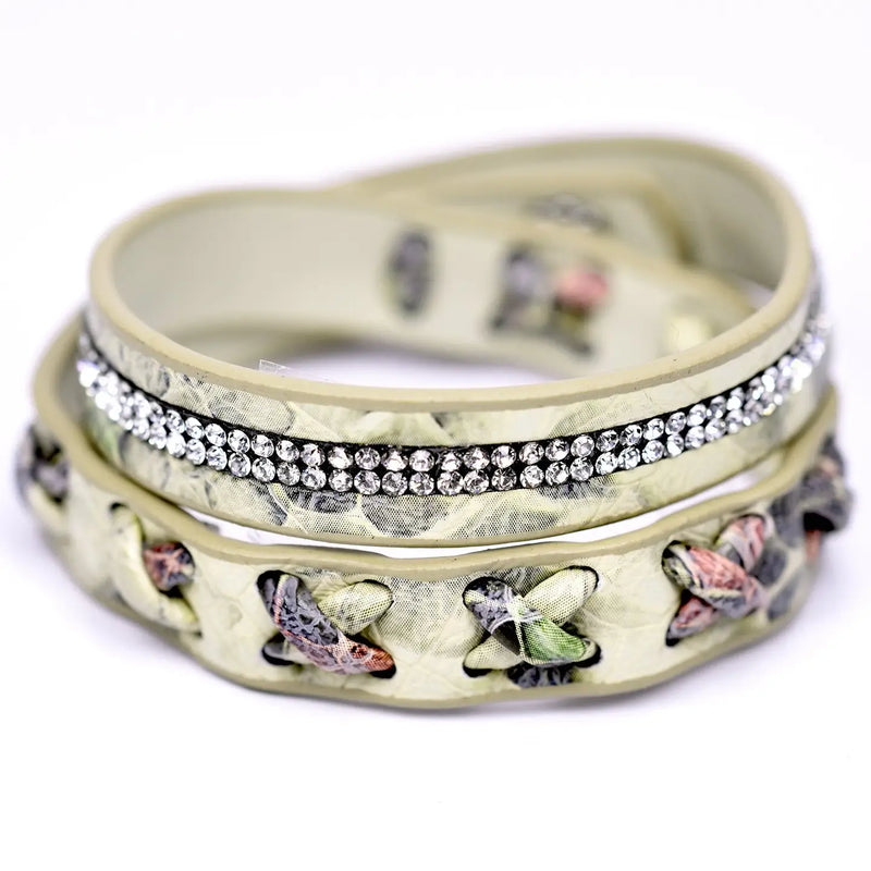 Wraparound Criss Cross Weave Bracelet