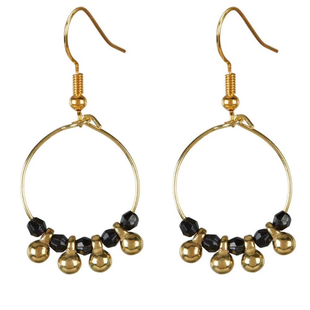 Glass Bead &amp; Drop Earrings
