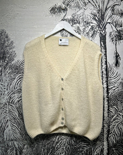 Bethany Sleeveless Mohair Mix Cardigan