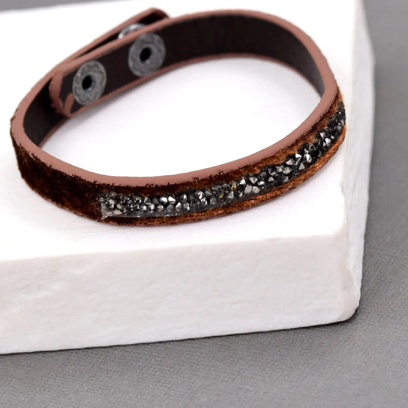 Crystal & Velvet Bracelet