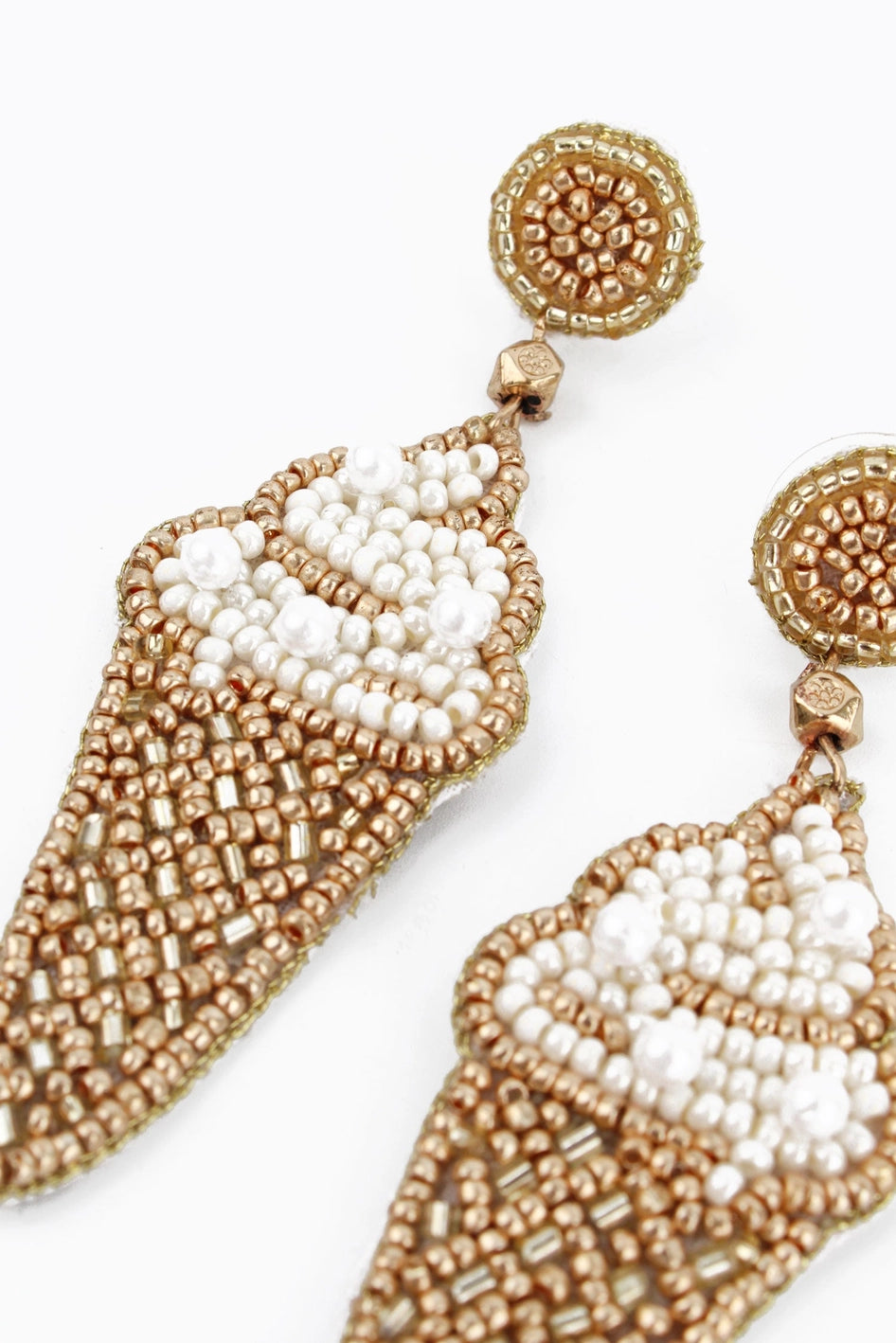 Pearl Ice Cream Beaded Earrings