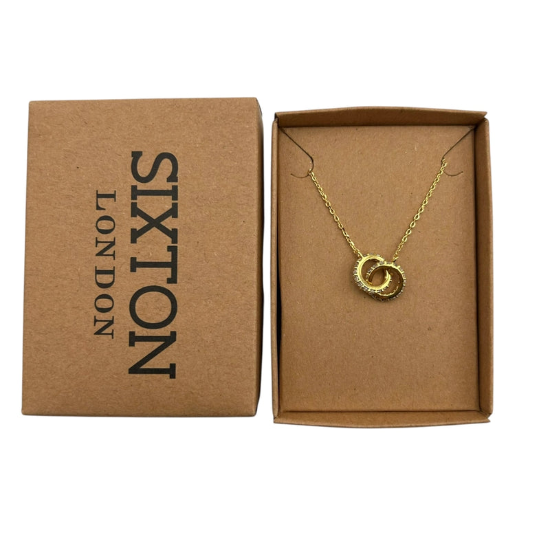 Sparkle Ring Pendant Necklace
