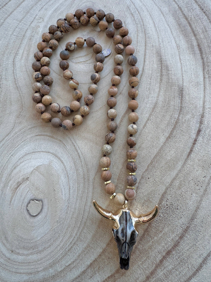 The Brown Wildhorn Necklace