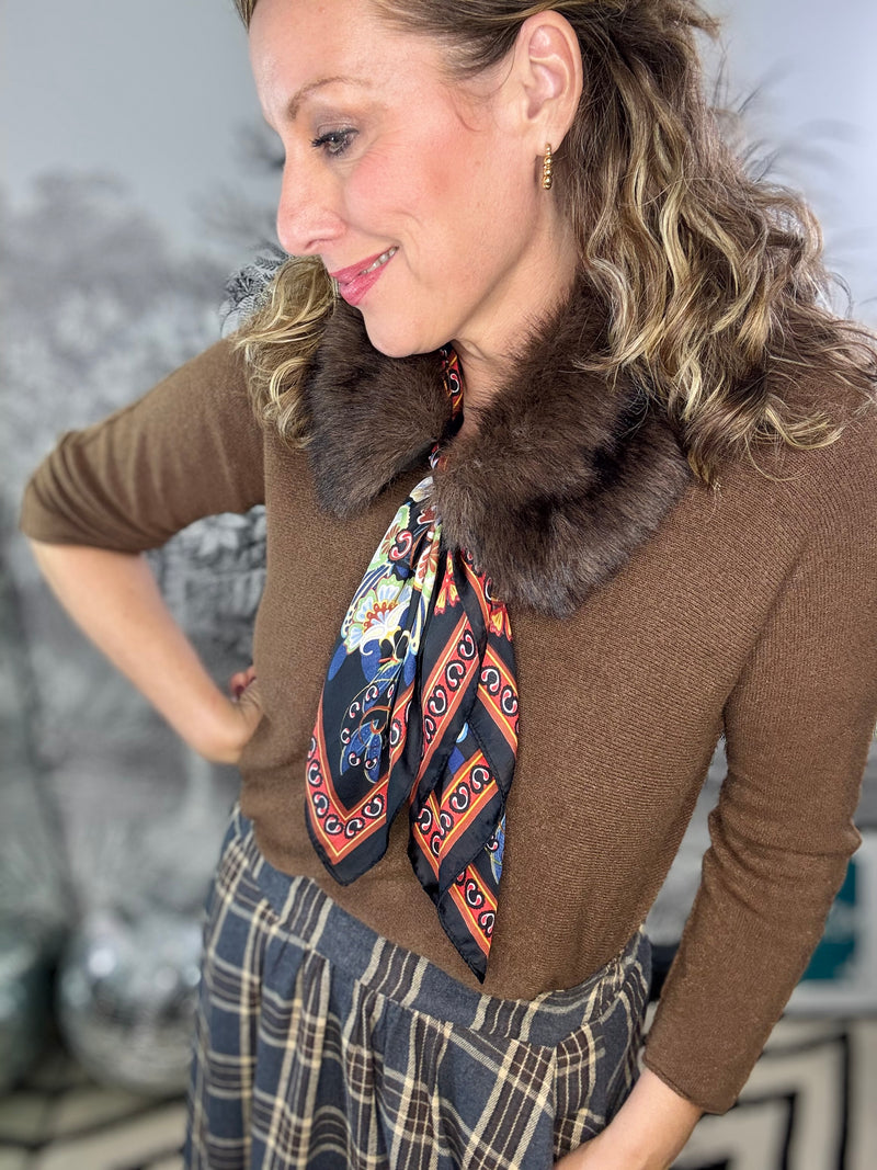 Ozara Faux Fur Collar & Scarf