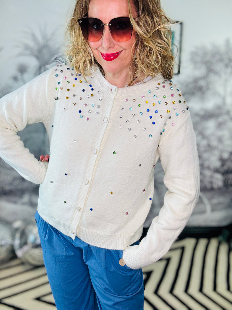 Erika Multi Gemstone Cardigan