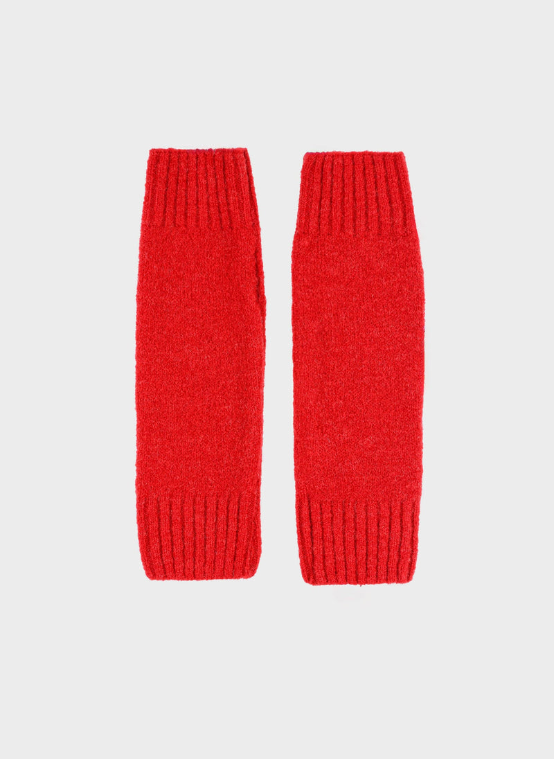 Fursy Long Handwarmers in Red