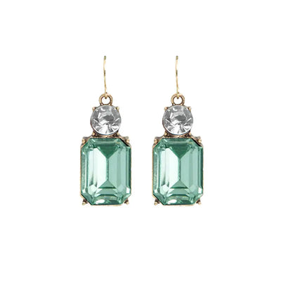 Twin Gem Drop Earrings