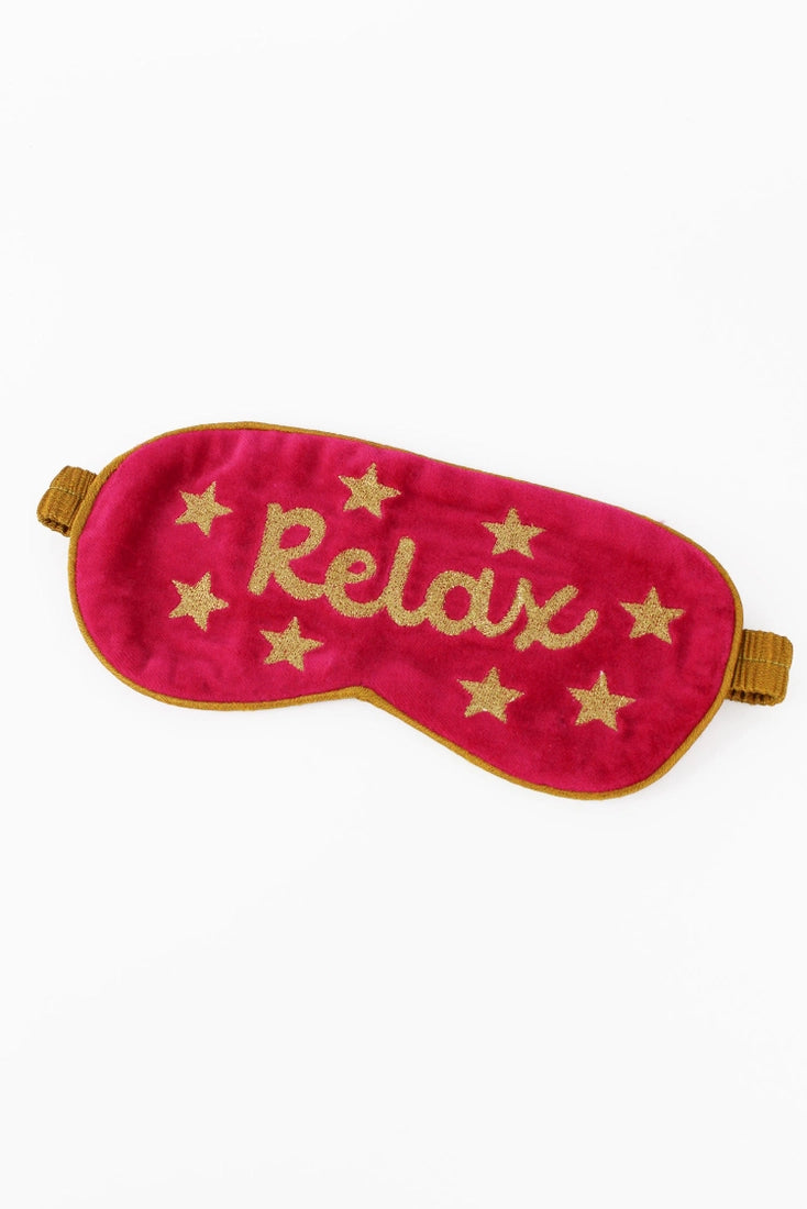 Pink Velvet Relax Sleep Eye Mask