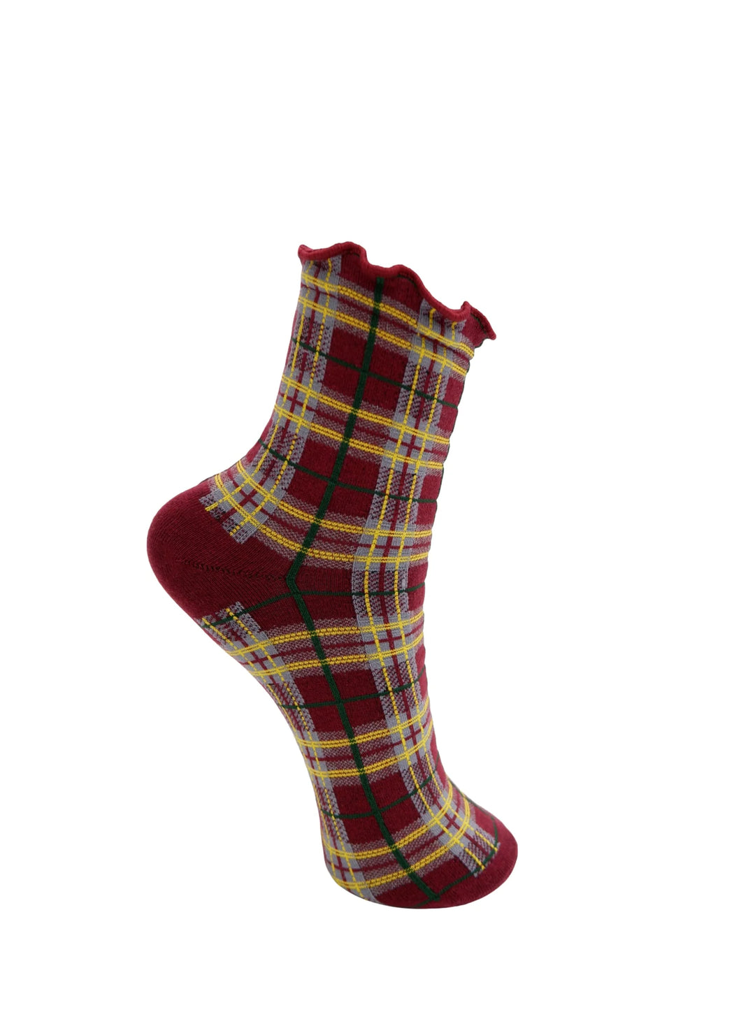 Kelby Socks in Wine Red