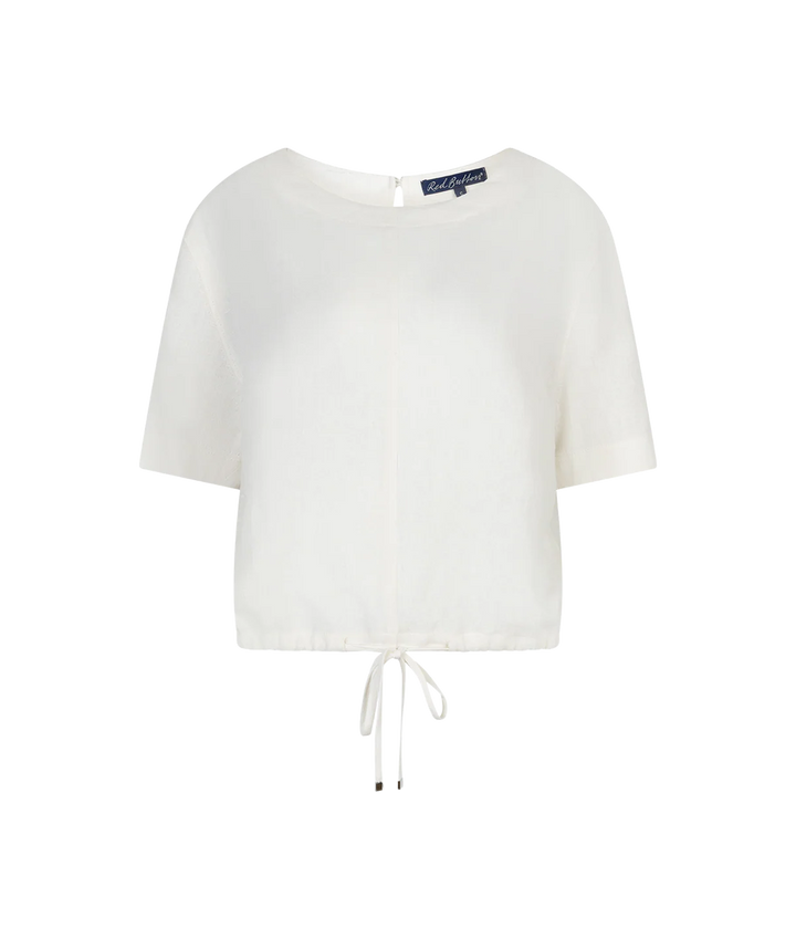 Skyler Top in Ecru Linen