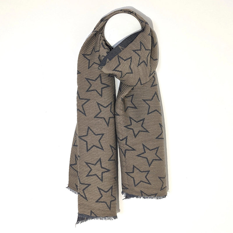 Tushar Star Plisse Winter Scarf