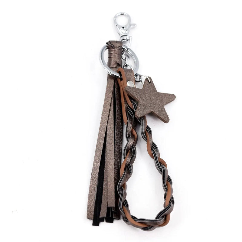 Tassel Plait & Star Keyring