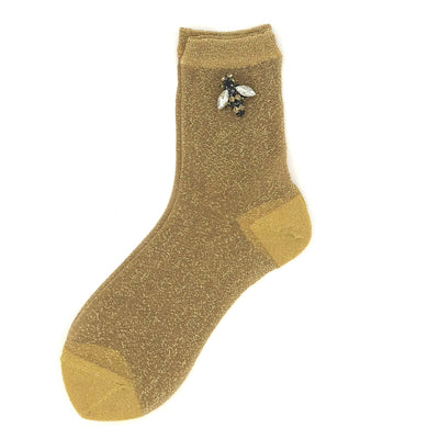 Rio Socks with Sparkling Bee Pin