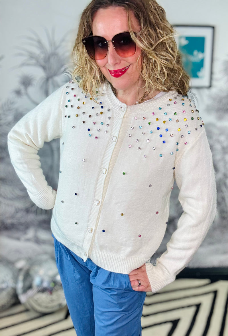 Erika Multi Gemstone Cardigan