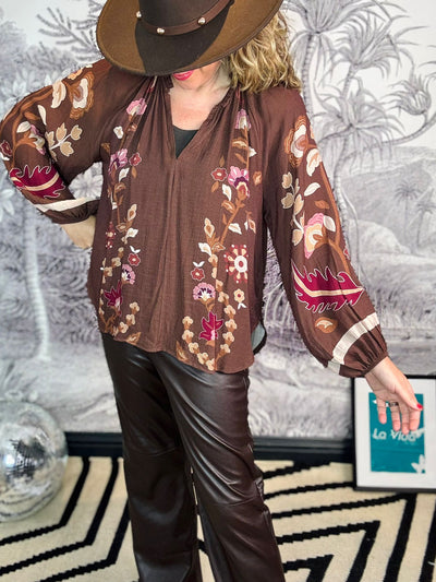 Marigold Floral Blouse