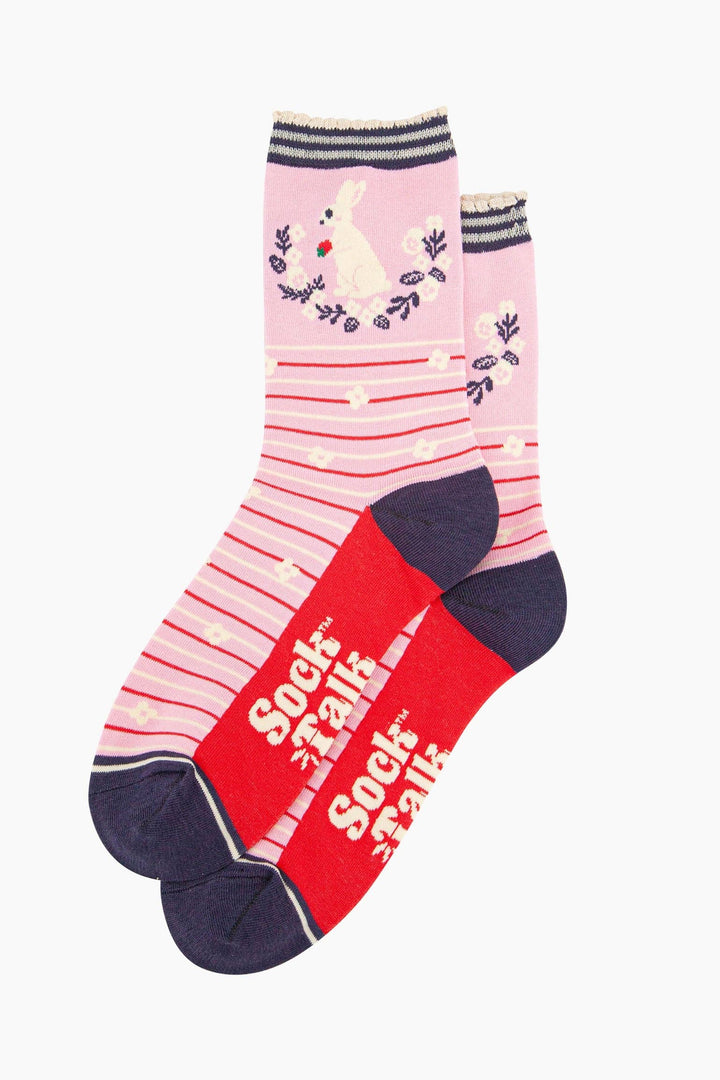 Pink Bunny Wreath Women&