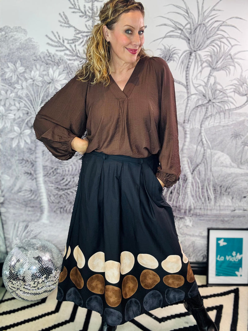 Paris Giant Polka Dot Skirt