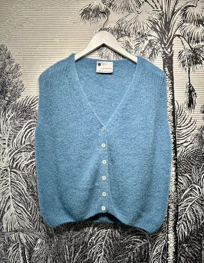 Bethany Sleeveless Mohair Mix Cardigan