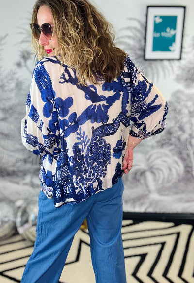 Giant Willow Blue Kimono